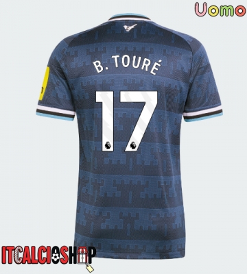 Newcastle United Bazoumana Toure #17 Seconda Maglia 2026-27 Manica Corta Newcastle United Bazoumana Toure #17 Seconda Maglia 2026-27 Manica Corta